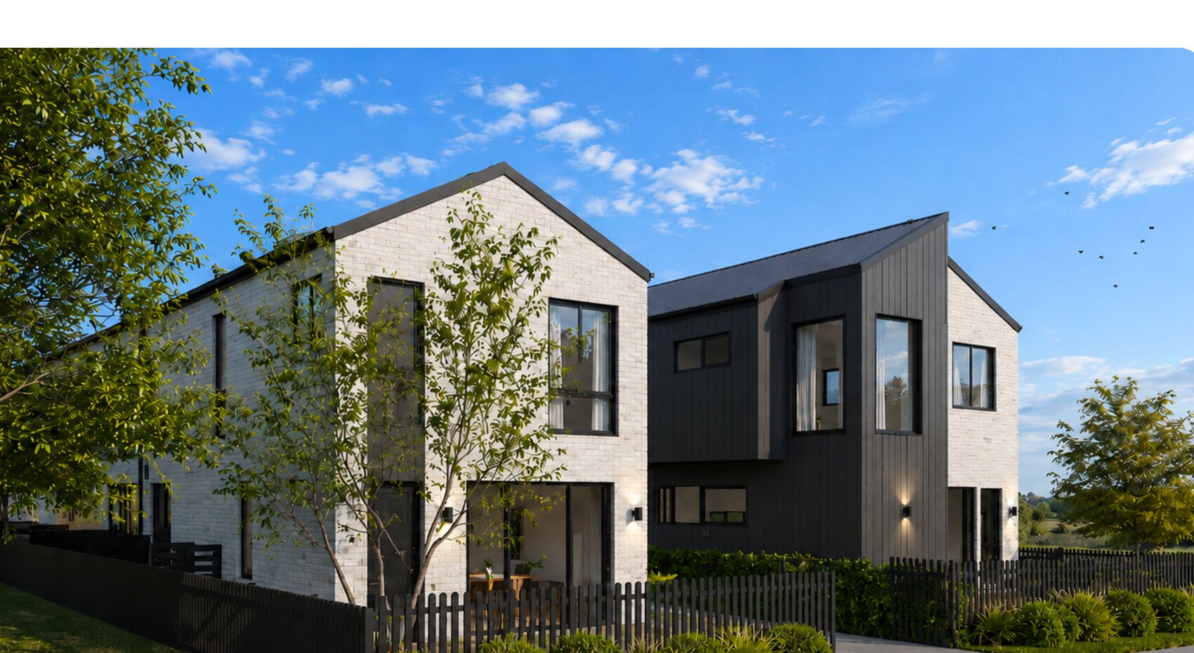 Artist impression of the Dale Terraces street elevation