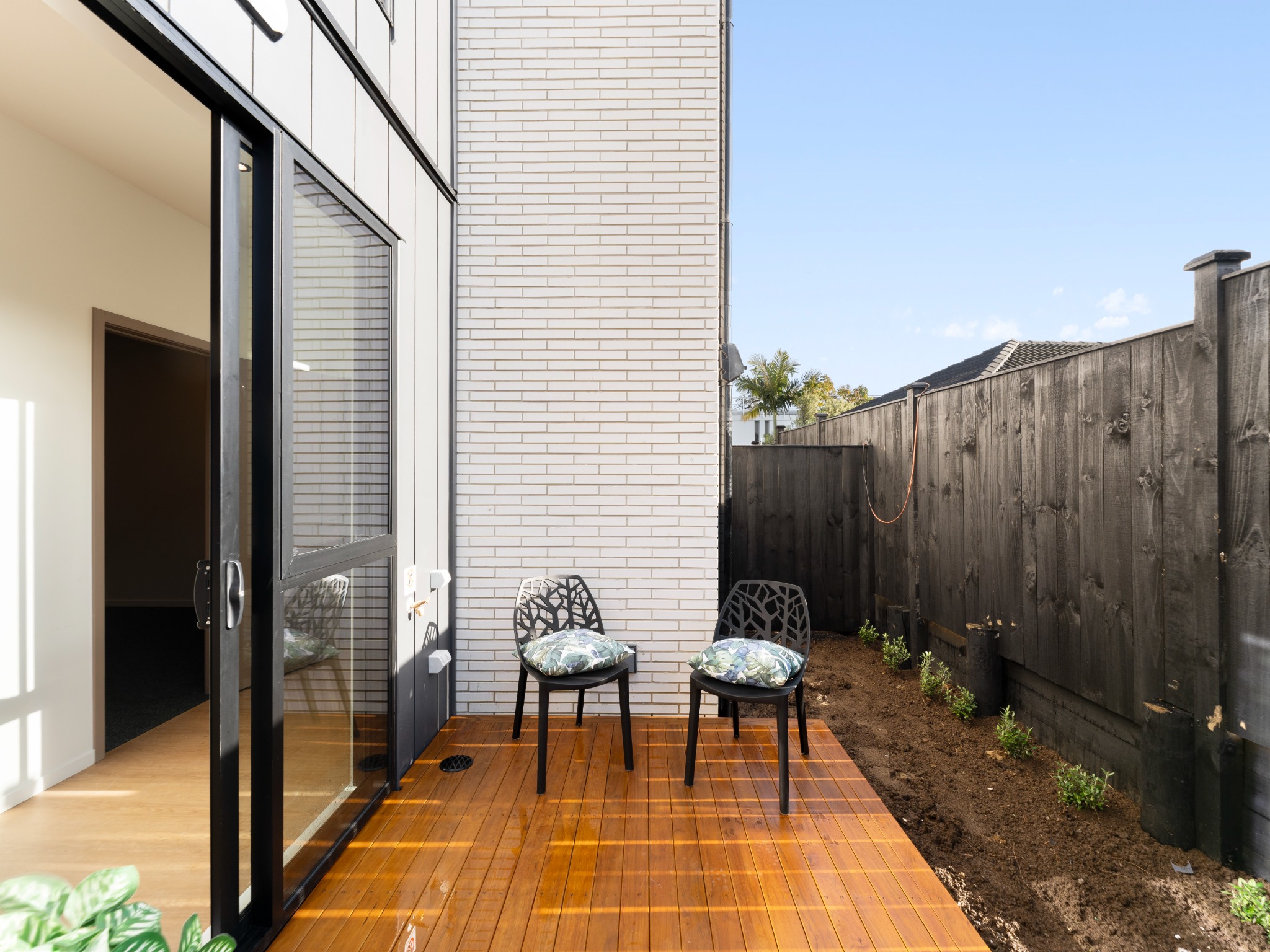 Sunny private deck