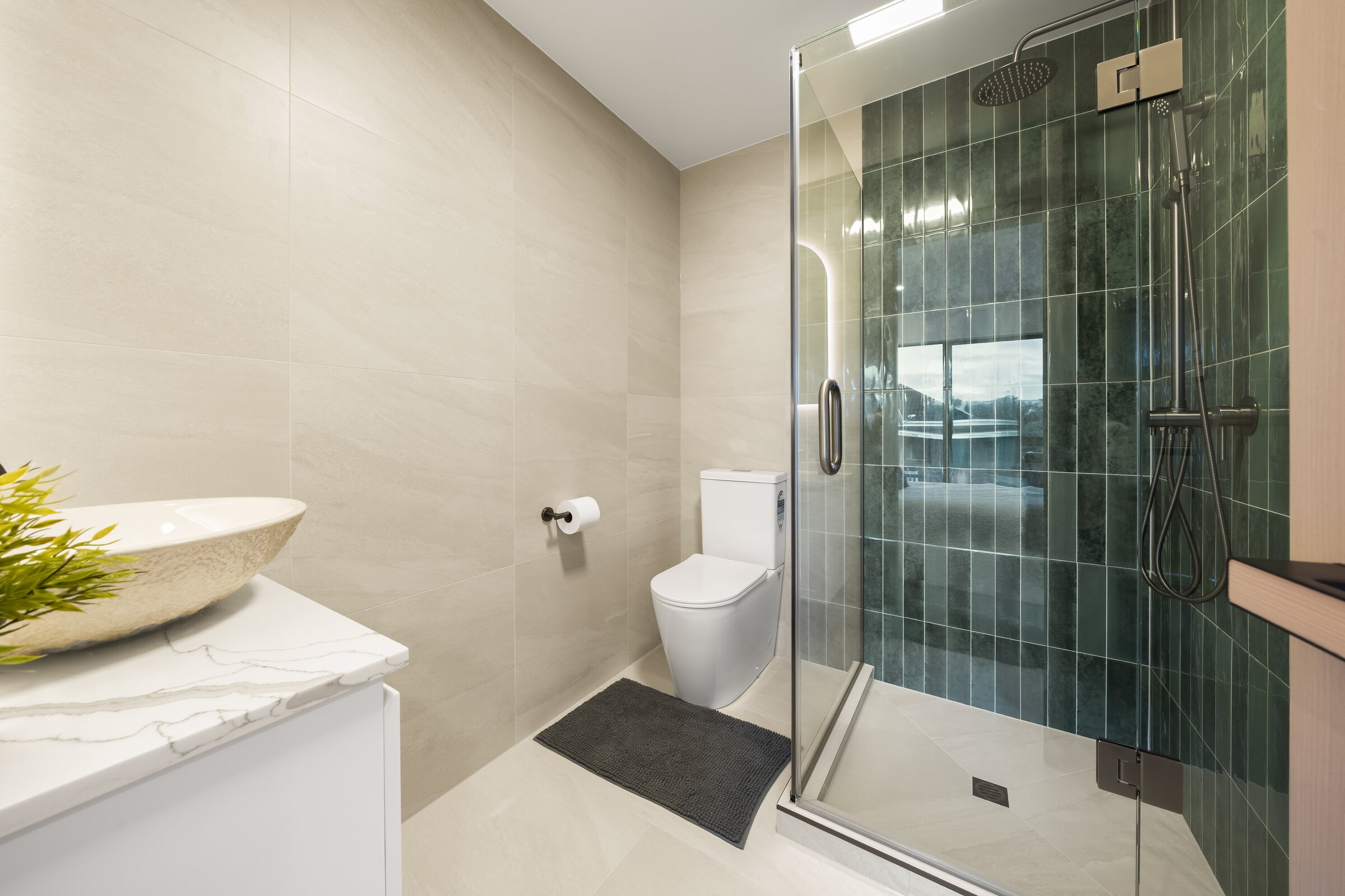 Refined bathroom at Ridge Road Luxe