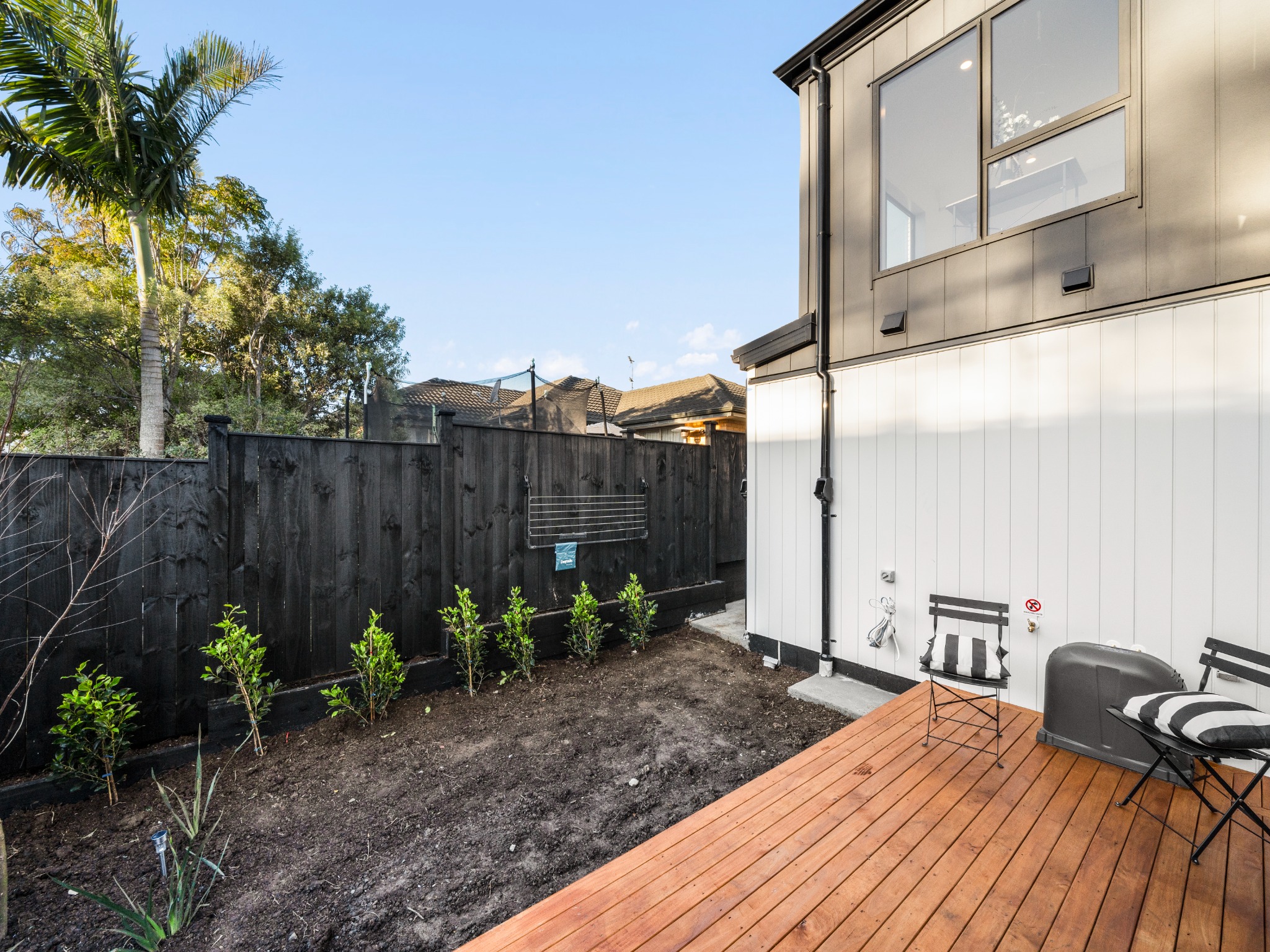 Private outdoor living at 125 Ridge Road